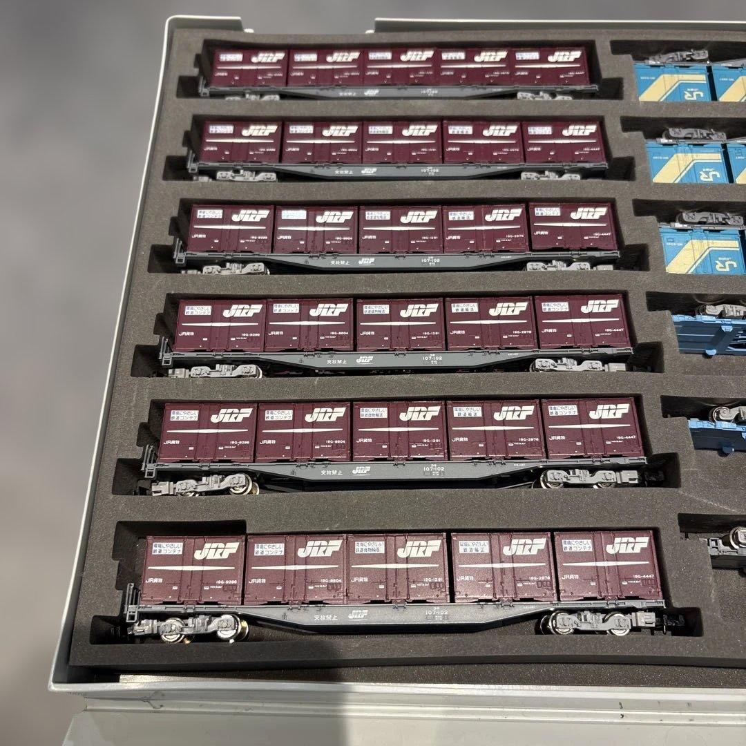 TOMIX KATO コキ104 コキ107 計12両、コンテナ47個、セット