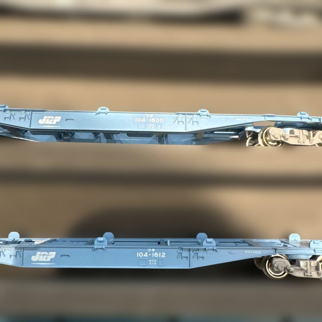 TOMIX KATO コキ104 コキ107 計12両、コンテナ47個、セット