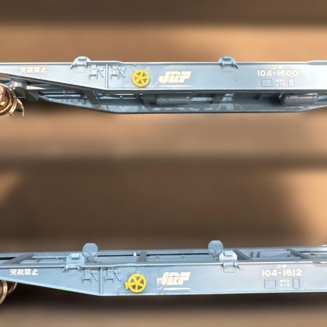 TOMIX KATO コキ104 コキ107 計12両、コンテナ47個、セット