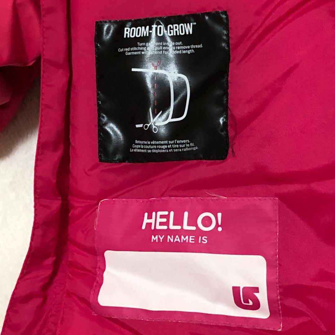 【極美品】バートン　キッズ5/6サイズ　スノボウエア上着　ピンク　かわいい☆