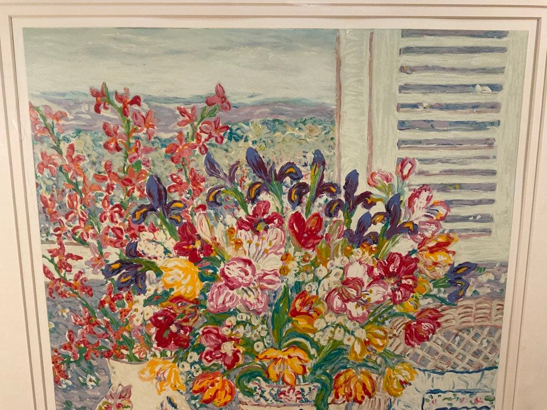 レスリーセイヤー「アイリスパレット」シルクスクリーン　直筆サイン・エディション有