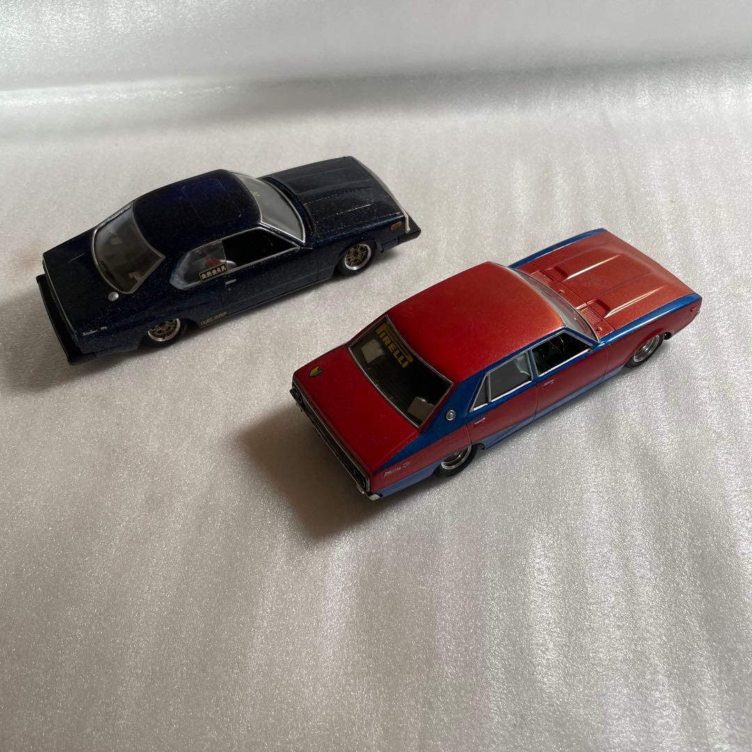 【完成品】旧車 プラモデル 4台セットケンメリ ハコスカ ジャパン セリカ