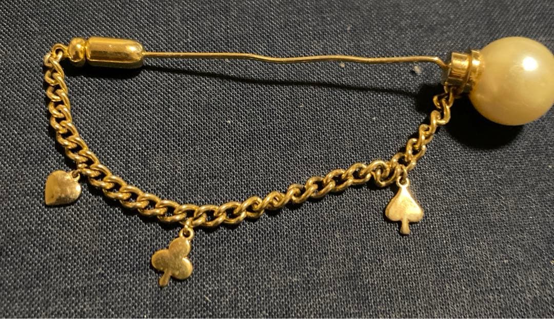 アンティーク非売品MIKIMOTOジュエリーパール&ゴールドブローチ