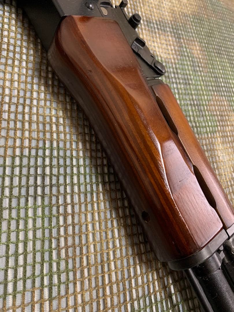 ■マルイ AKM ガスブロ リアルウッドハンドガード ストック付