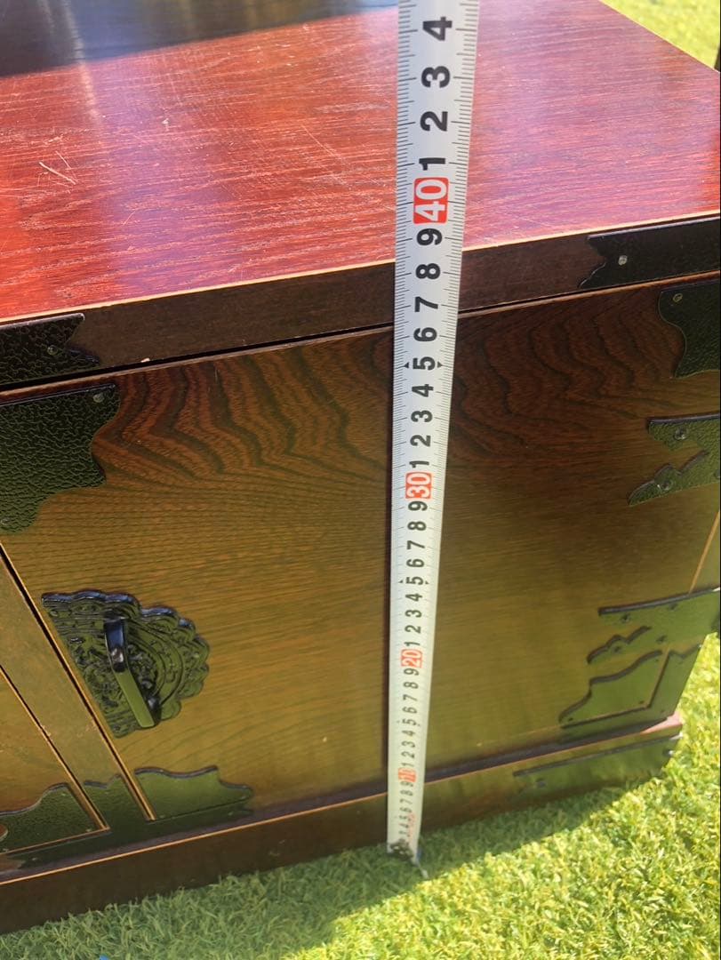 【引取限定　愛知県稲沢市】階段箪笥　和タンス 階段型 6引き出し ダークブラウン