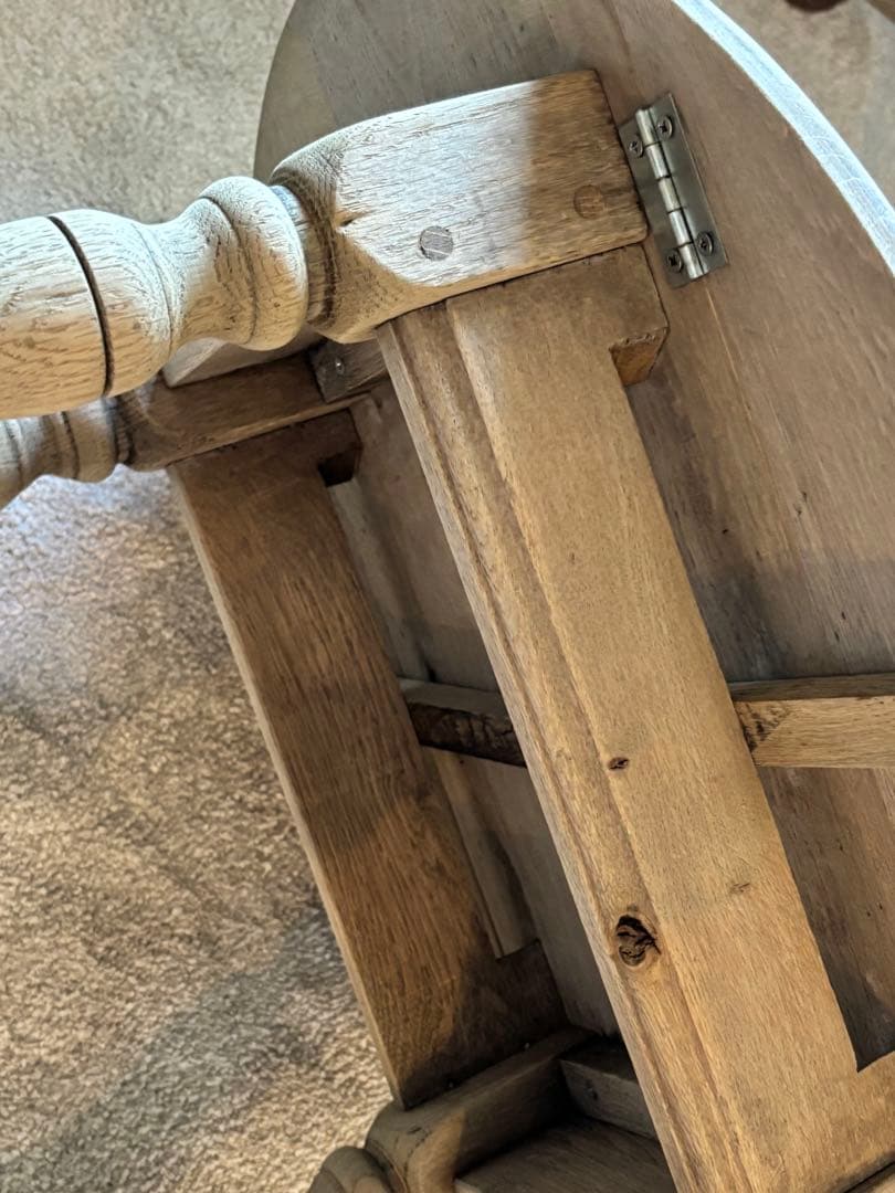 ドロップリーフテーブル ドロップサイドテーブル　剥離