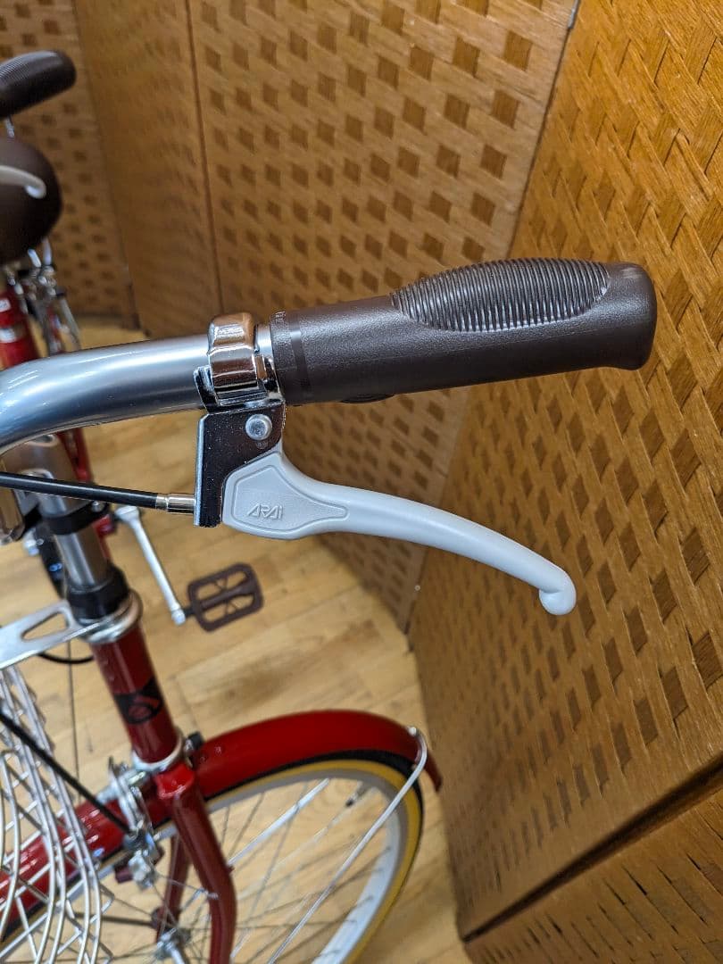 U081 美品　普通自転車　24インチ　レッド