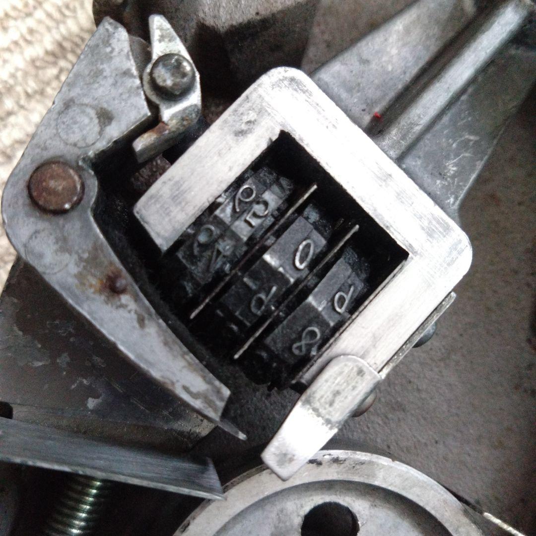 鉄道部品銀河　天虎日付印字器　ダッチングマシン　１９７６年　ジャンク品　修理必要