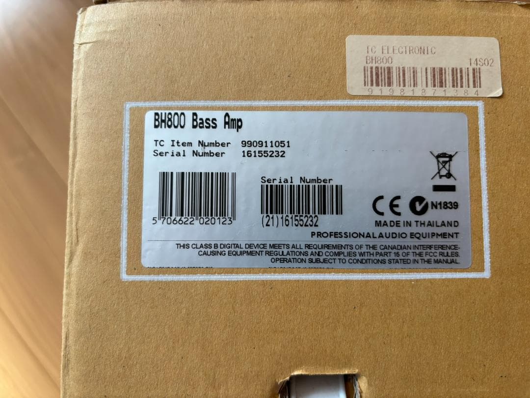 TC ELECTRONIC BH800 ベース アンプ ヘッド