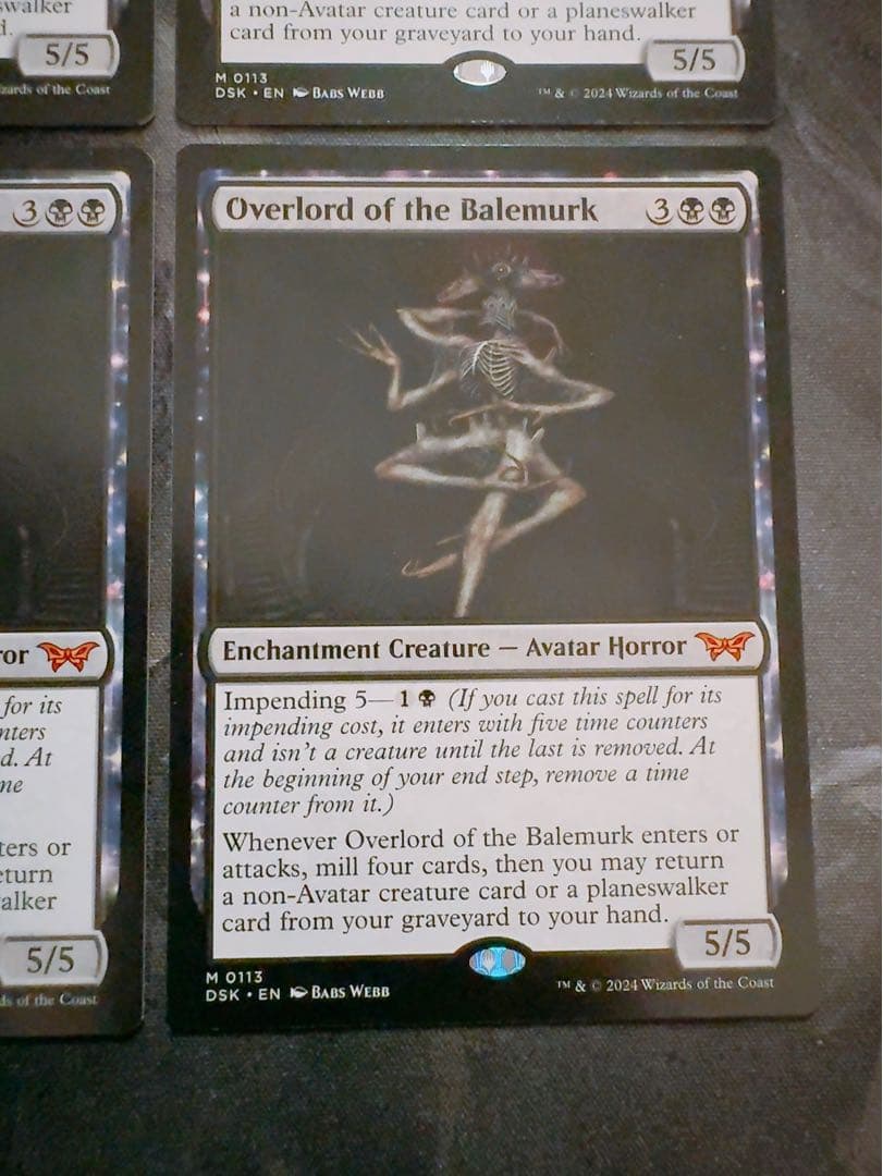 ベイルマークの大主　英語　4枚セット