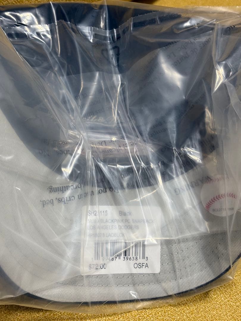 BLACKPINK × Mitchell & Ness × ドジャース キャップ