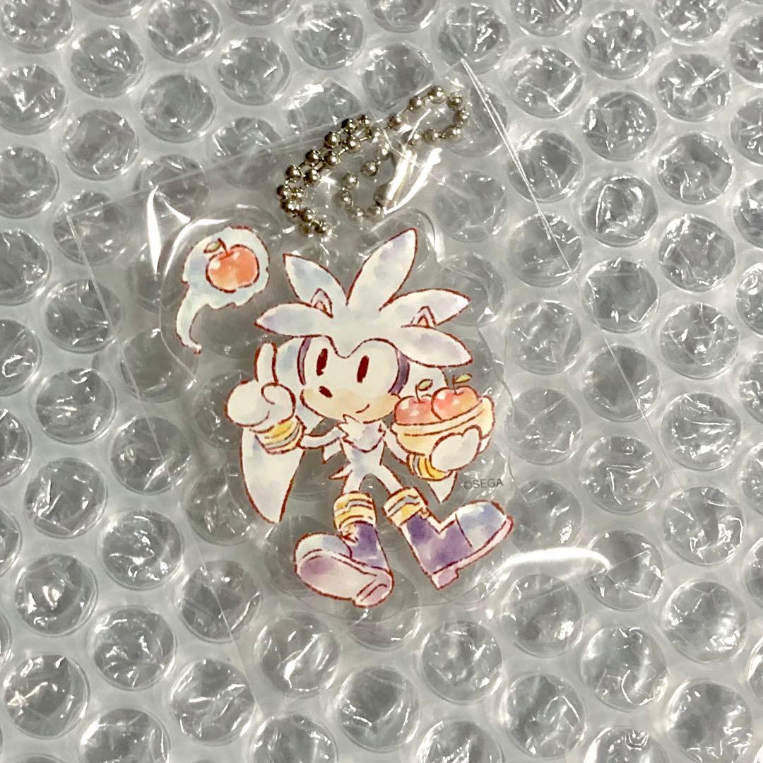 シルバー アクリルキーホルダー セガラッキーくじ ソニックザヘッジホッグ