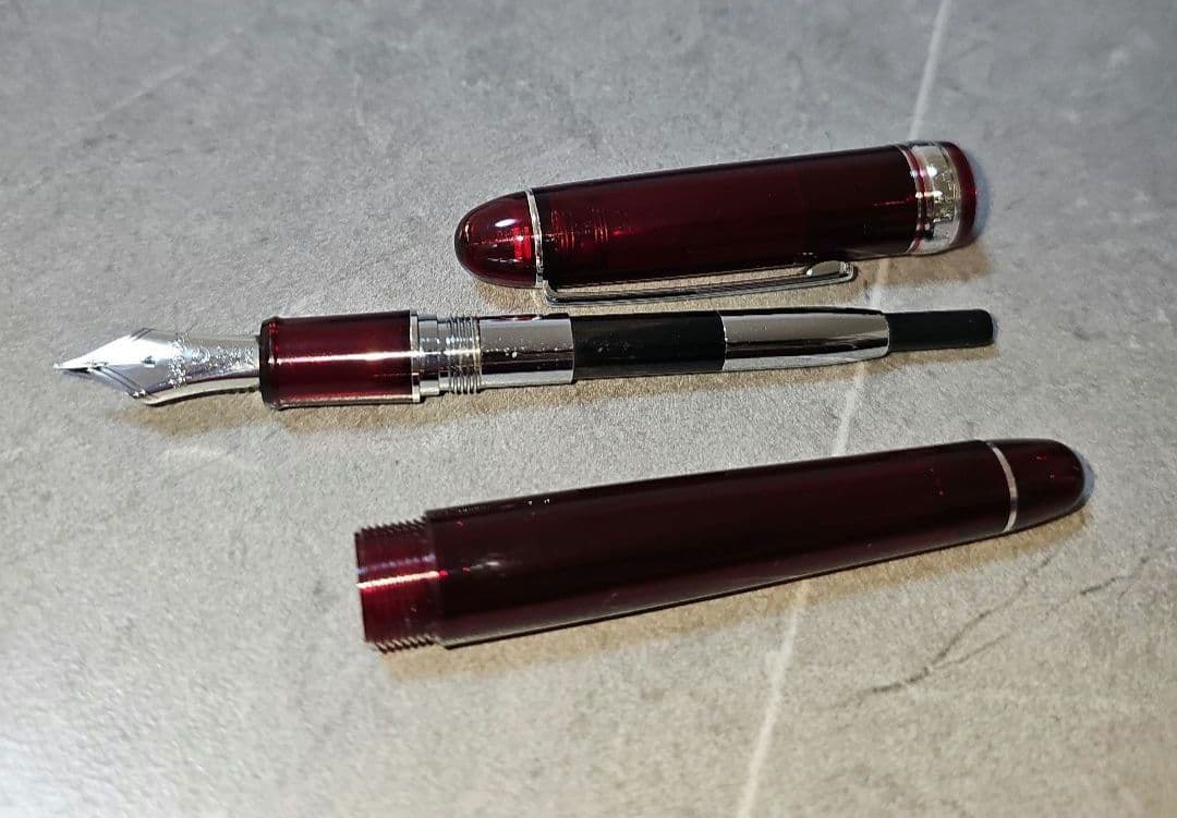 プラチナ万年筆 センチュリー#3776 UEF 超極細 ブルゴーニュ