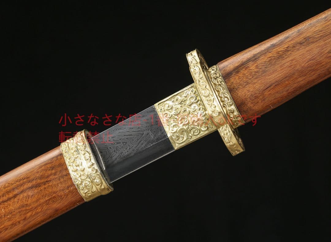 玄甲唐横刀百錬模様鋼鳳尾紋焼刃  古兵器 武具 刀装具 日本刀 模造刀 居合刀