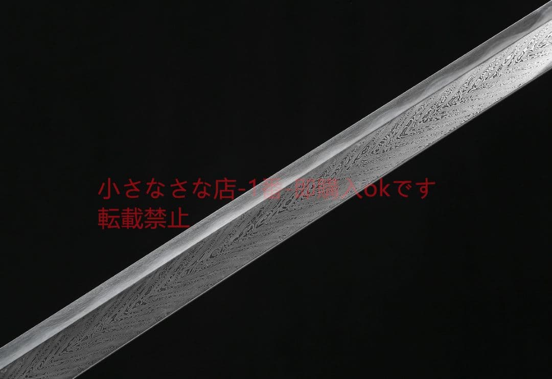 玄甲唐横刀百錬模様鋼鳳尾紋焼刃  古兵器 武具 刀装具 日本刀 模造刀 居合刀