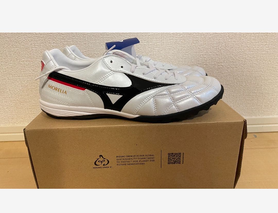 新品廃盤モデルミズノモレリアトレーニング カンガルーレザー