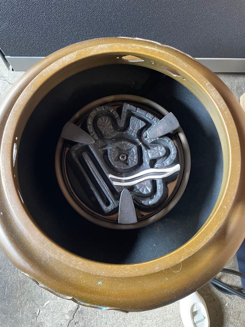 麻生 雄芳造、菊地 政光造風炉 茶釜 唐銅朝鮮風炉釜 野々田製電熱器 茶道具