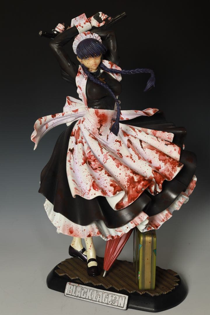 ロベルタ 血まみれリペイント ブラックラグーン ポリストーン製 フィギュア