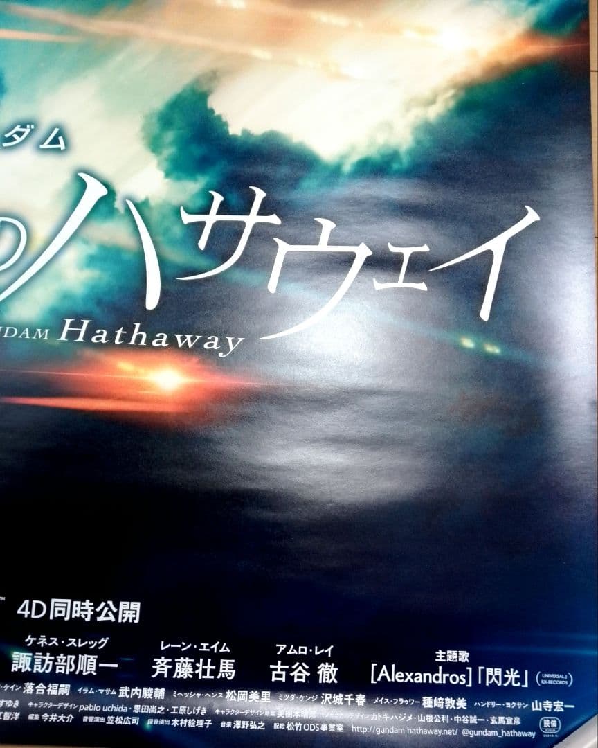 機動戦士ガンダム 閃光のハサウェイ 　映画　ポスター　販促非売品　レア　希少