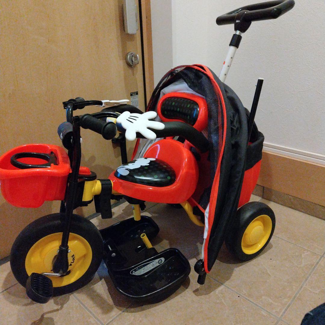 ides カーゴサンシェード ミッキーマウス 三輪車