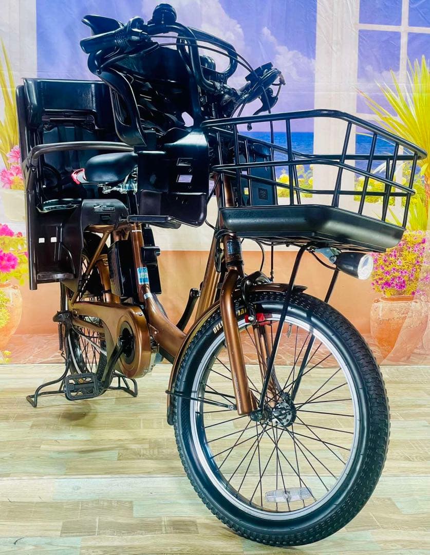 ギュットアニーズ2019年⭐️16AH！子供乗せ電動アシスト自転車Y3246