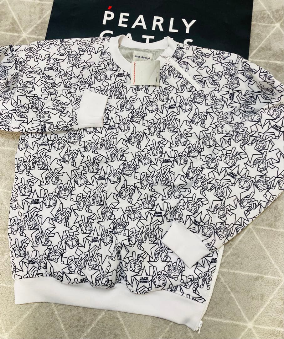 新品 ジャックバニー ドラえもん ラミネートタフタ中綿スニードジャック（4）M白