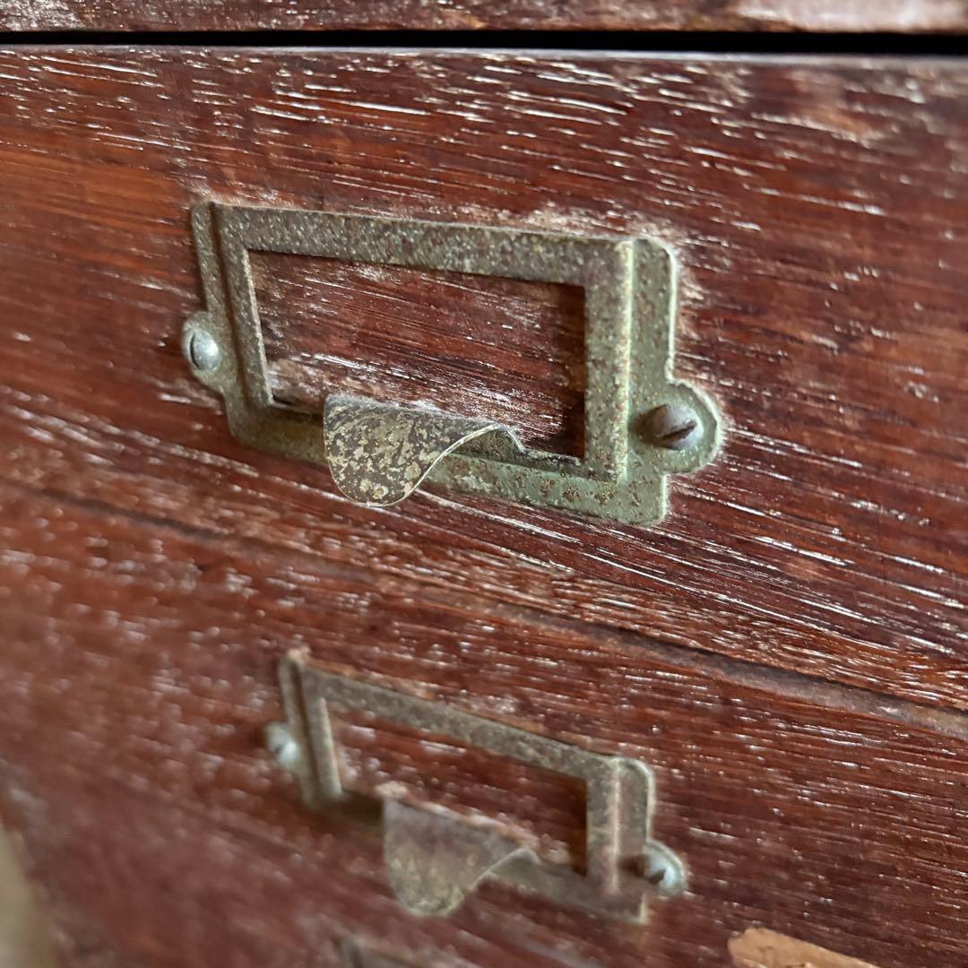 小引き出し　小抽斗　4杯　古道具　ヴィンテージ ①