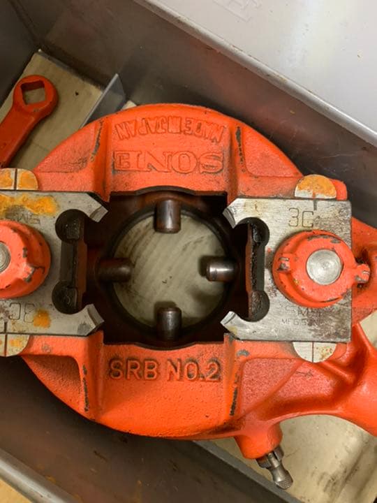 曽根　SONE  手動ネジ切り機　SMS SRB NO2 パイプマシン　ねじ切り