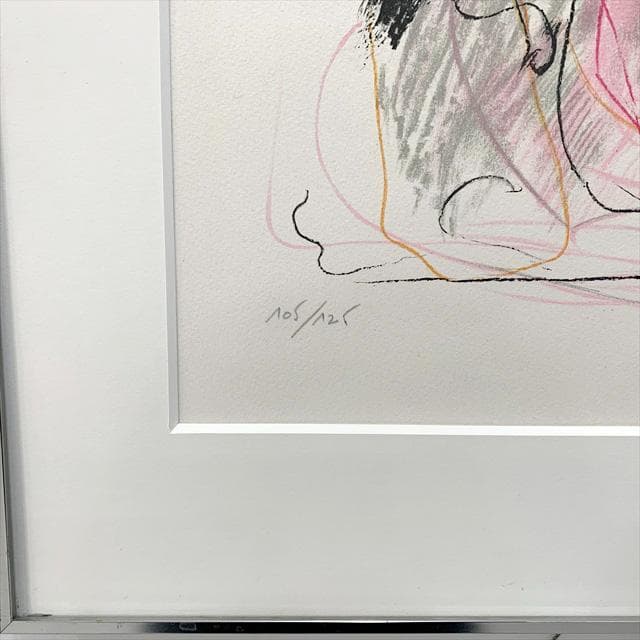 ロバートデルヴァル「Laurence2」リトグラフ額装