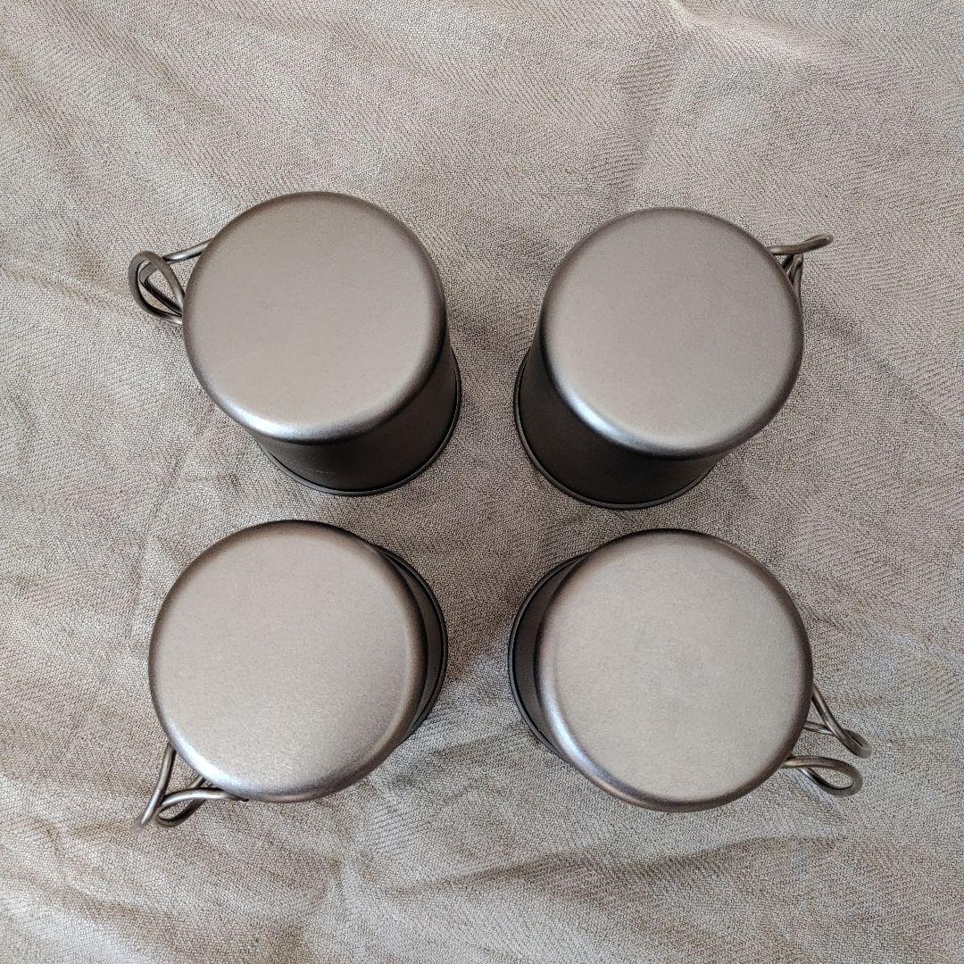  peak チタンマグカップ 300　4つセット