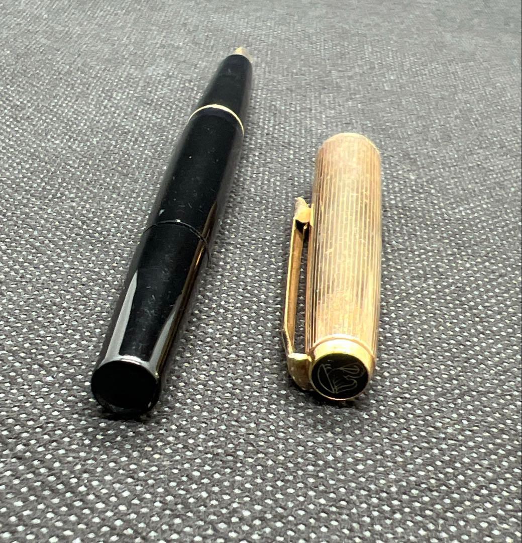 ペリカンPELIKAN30 ロールゴールド万年筆 18c750 GEMERNY