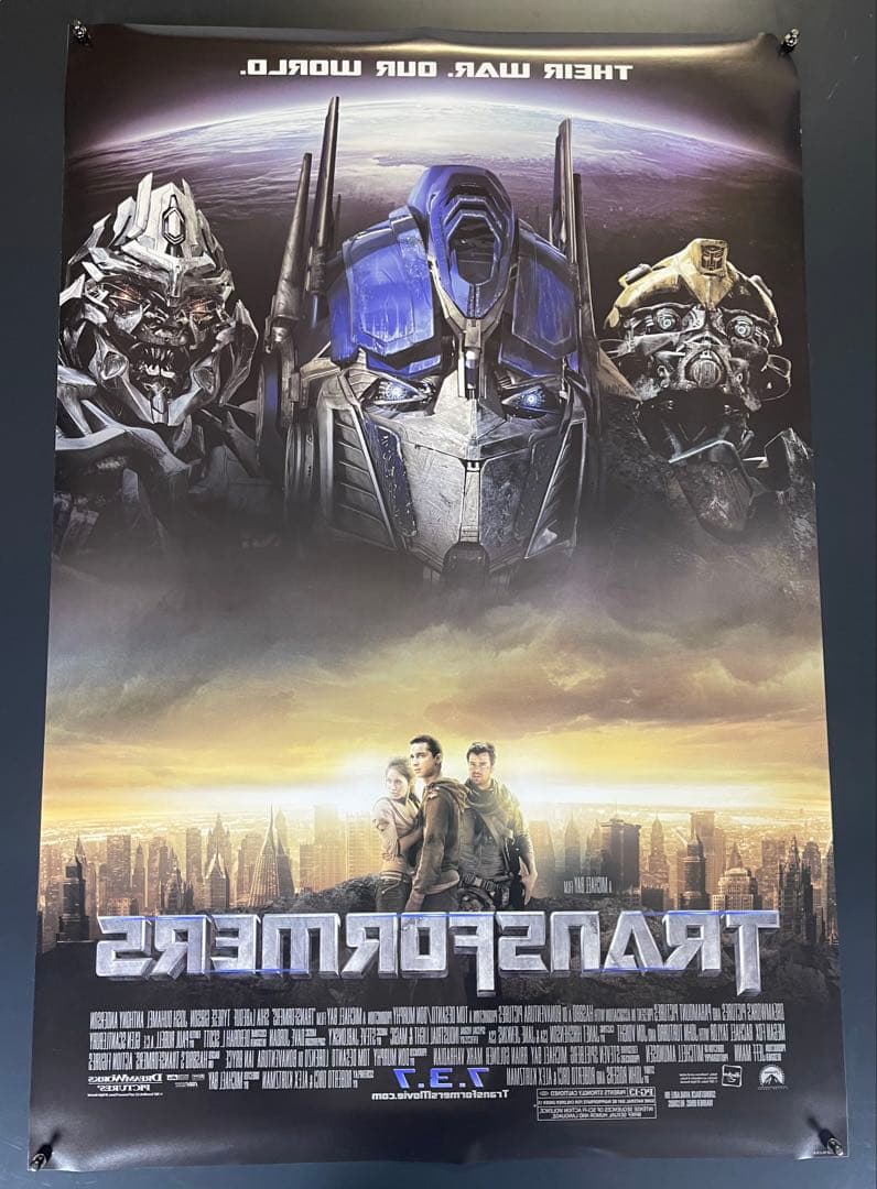 *枚数限定*映画館用両面印刷ポスターUS版:トランスフォーマー