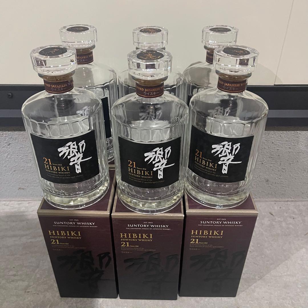響 21年 空瓶空箱 700ml ×6本セット サントリー HIBIKI