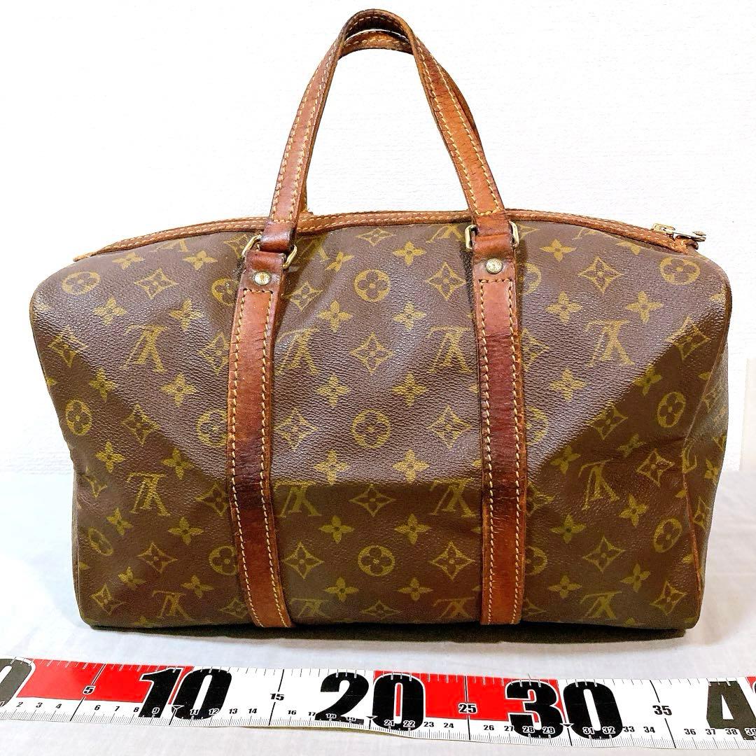 739 ルイヴィトン モノグラム　ハンドバッグボストンバッグ　サックスプール35