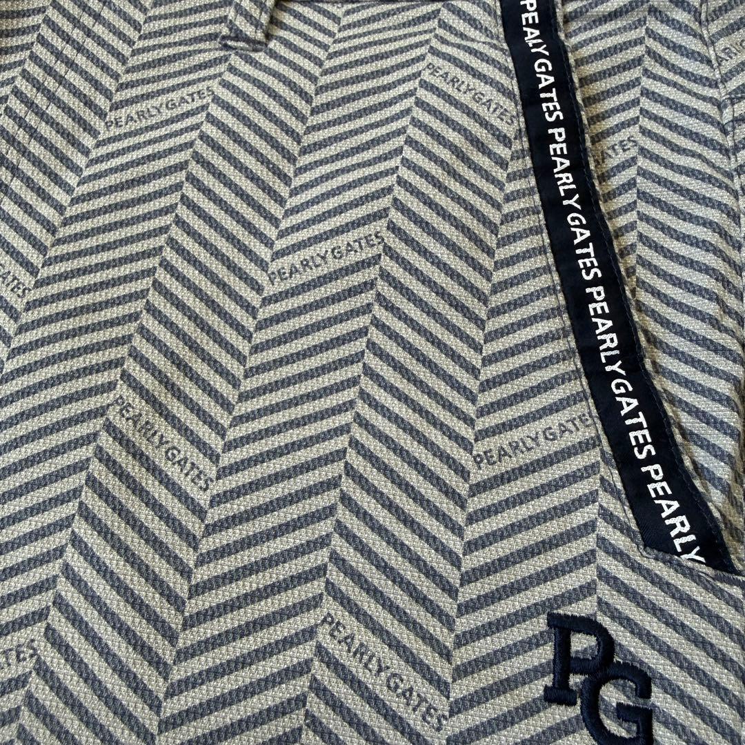 美品　パーリーゲイツ　パンツ　総柄　L〜XL相当 ネイビー　グレー　紺　5