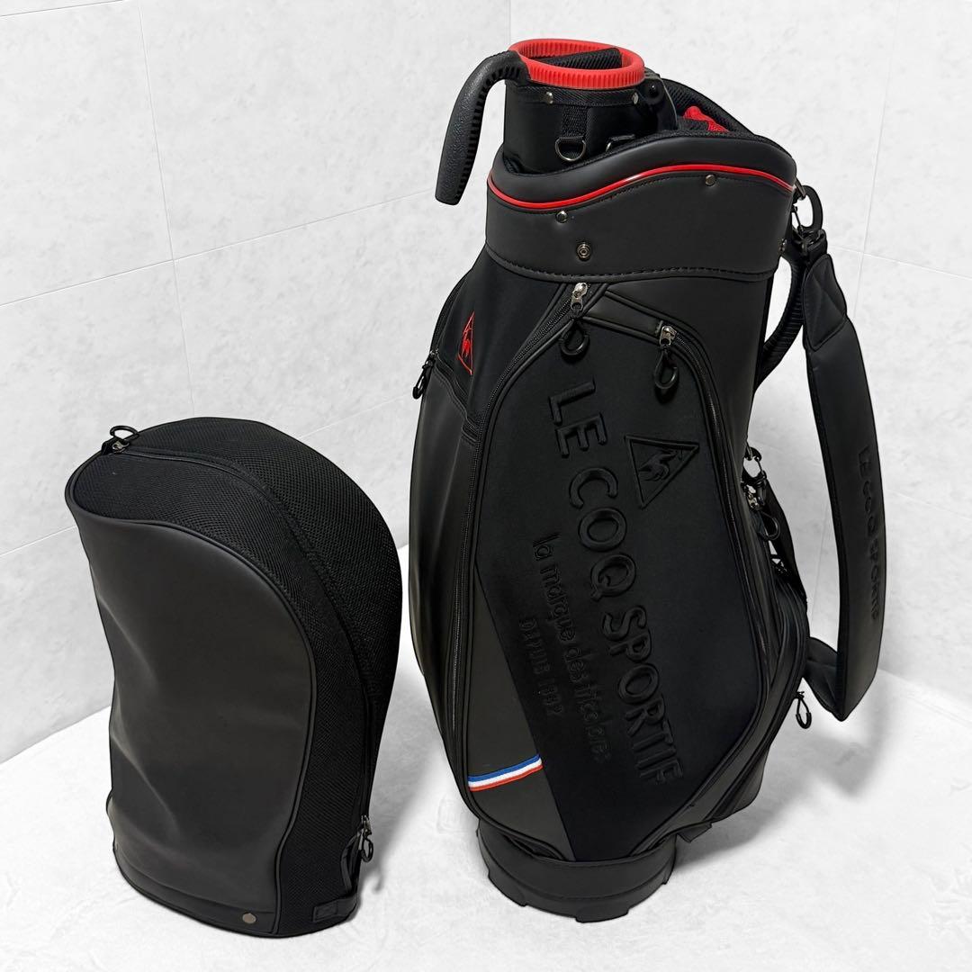 【2in1】黒 le coq sportif ゴルフ キャディバッグ