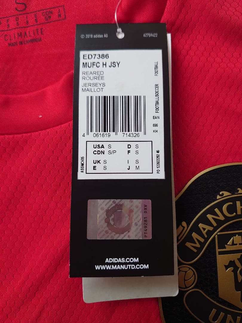 【新品】マンチェスター・ユナイテッド　レプリカユニフォーム