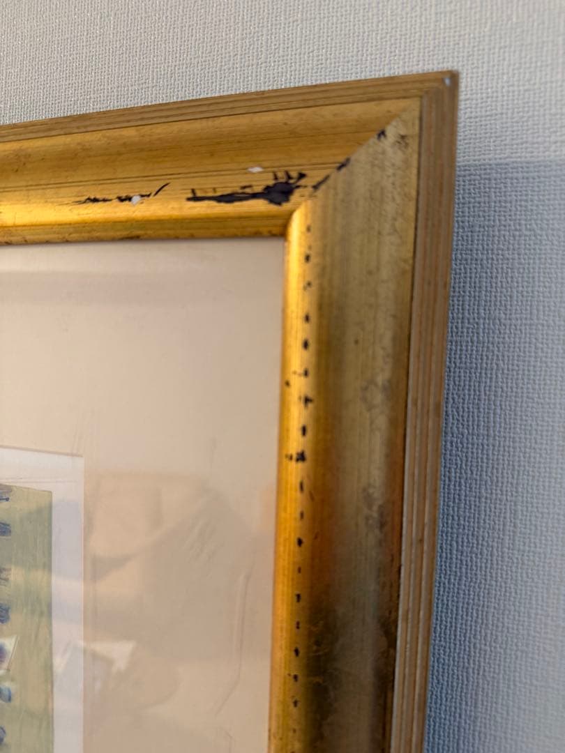 Leslie Sayour サイン入り 花の静物 版画 限定XLVII/C 額装