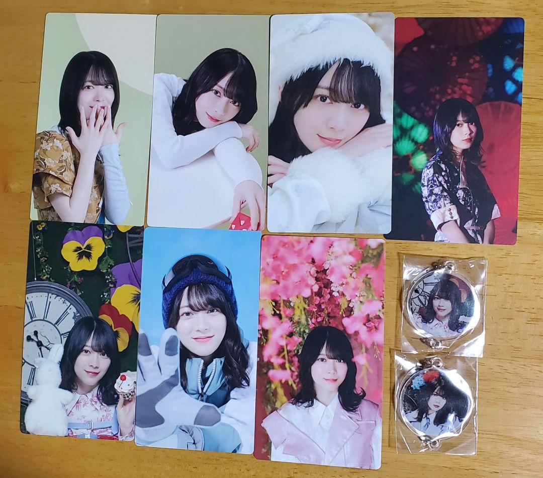 森田ひかる サクコレカード7枚 つながるチャーム2個