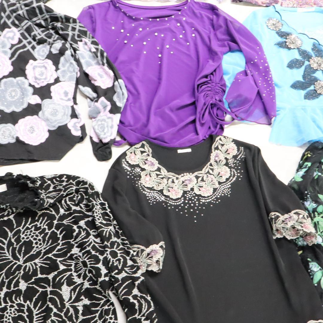 【美品 社交ダンス 衣装レッスン着 45点 セット】ブラウス トップス 45着