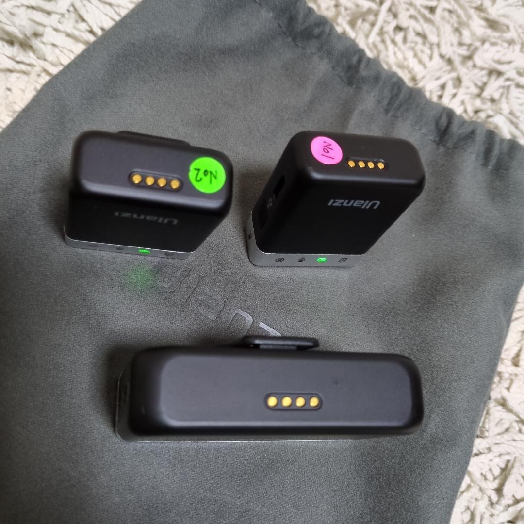 カメラ用マイク Ulanzi U-Mic AM18ワイヤレス・ラベリアマイク