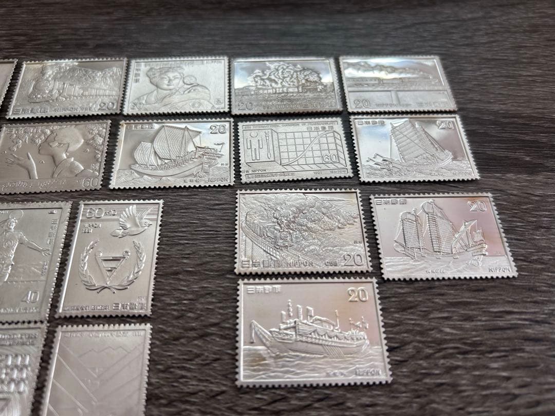 銀製品 日本郵便 コレクション 銀 切手58ｇ