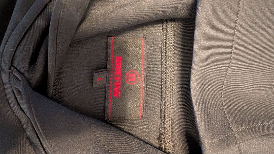 BRIEFING GOLF MEN'S 3D LOGO HOODIE 黒 L