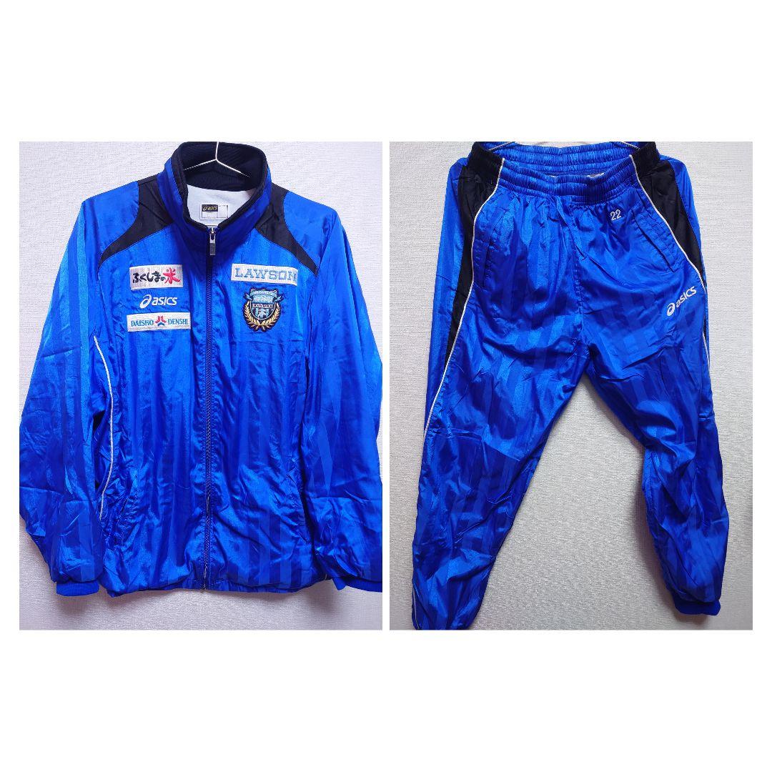 支給品　ASICS　川崎フロンターレ　セットアップ　ウインドブレーカー