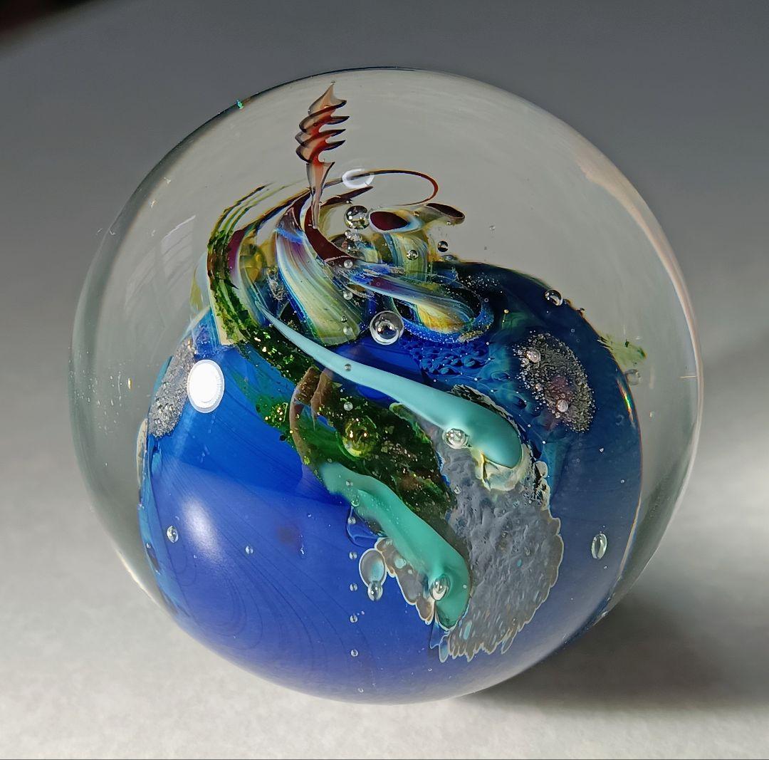 【希少】ジョシュ・シンプソン ガラス作品 Inhabited Planet