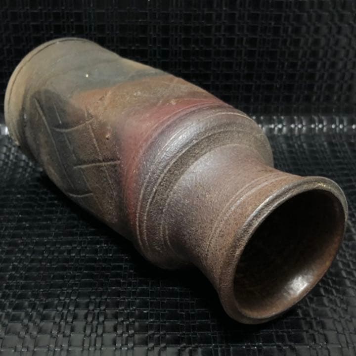 古美術◼️蔵から古そうな謎の備前焼みたいな壺、壷が出て来ました、茶道具、花道具