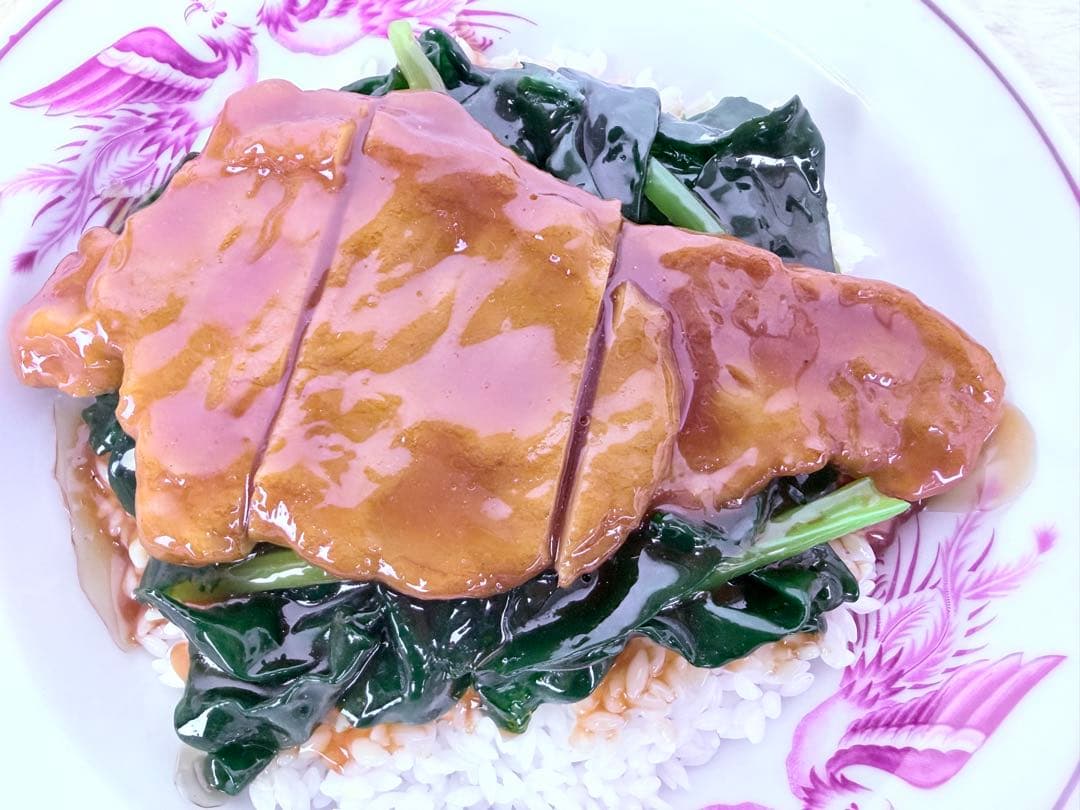 昭和レトロ 排骨飯 パイコーハン 食品サンプル 約21.5cm