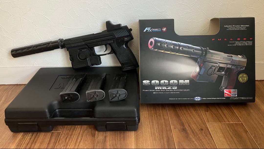 東京マルイ ソーコムMk23 固定スライドガスガン ファースト影縫カスタム