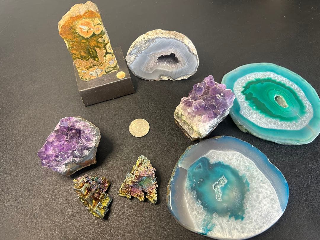 旧家蔵出し鉱物や宝石8点セット　縁起物、風水、お守り、骨董品、収蔵品、掘り出し物