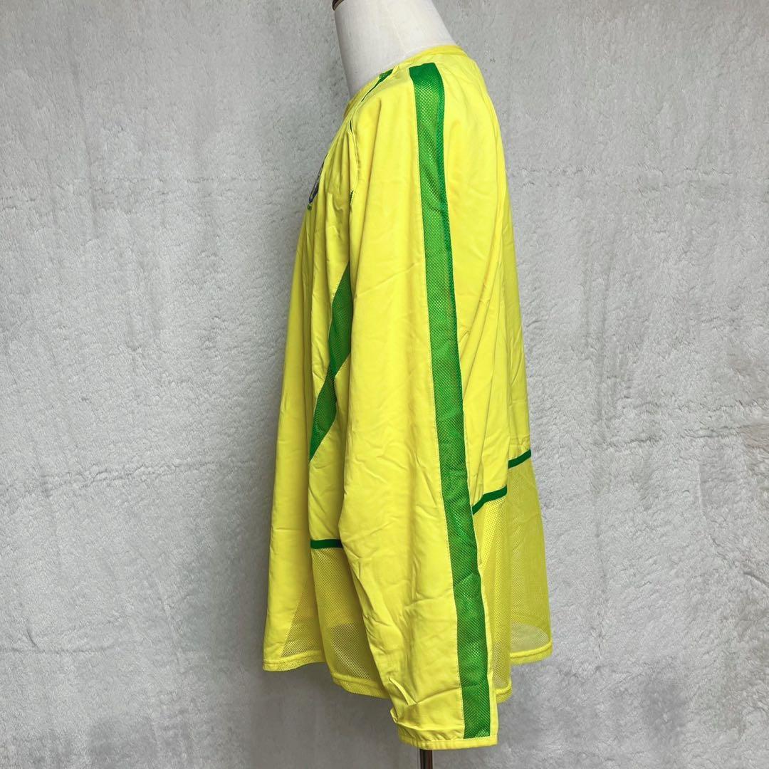 希少 日韓W杯 ブラジル プレーヤー支給 2レイヤー オーセンティック 長袖 L